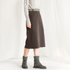 Famecoco范可儿优雅半身裙秋冬气质开叉长裙F218HA002 商品缩略图2