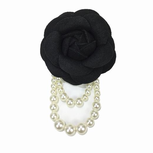 优雅精致小香风胸花 韩版复古黑白经典衬衣领结 商品图1