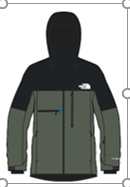 2122 TNF M POWDERFLO FUTURELIGHT JACKET 绿黑滑雪服 XL