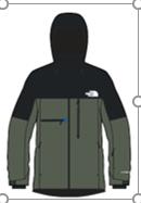 2122 TNF M POWDERFLO FUTURELIGHT JACKET 绿黑滑雪服 XL 商品图0