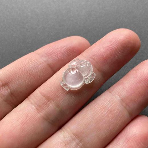 冰种翡翠金蟾貔貅戒面若干 商品图11