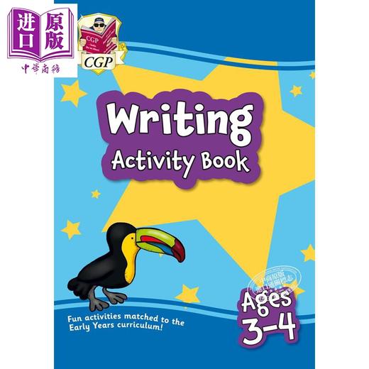 【中商原版】英国CGP教材 Activity Books 趣味综合知识练习家庭自学3册 数学+自然拼读+英语书写 学龄前儿童启蒙教辅 3-4岁 商品图2