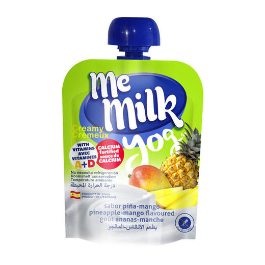 MeMilk美妙可西班牙原装进口儿童酸奶辅食混合味酸酸乳90g【果汁乳品】 商品图1