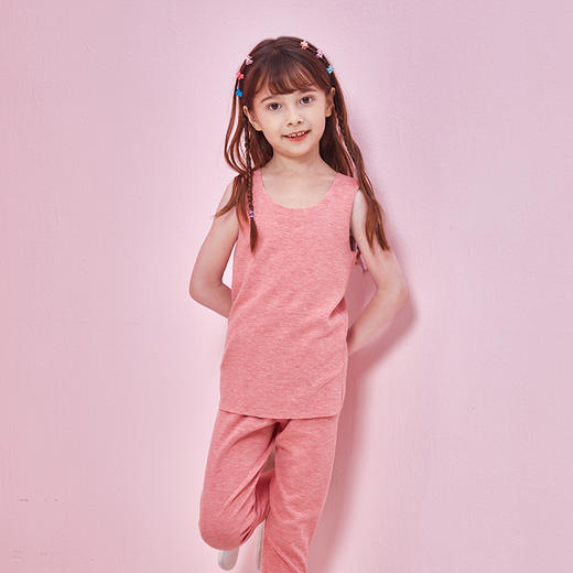 龙之涵秋冬保暖内衣套装蚕丝羊毛AB双面保暖内衣童装锁温贴身柔软 商品图10