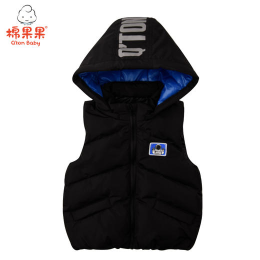 棉果果冬季男童连帽羽绒马夹M412171921682 商品图0
