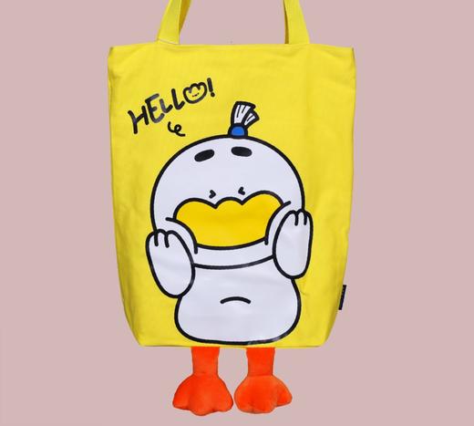 文创【萌宝3D鸭脚帆布包】 商品图0