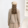 Famecoco范可儿毛衣女秋冬宽松羊毛针织上衣F218DB003 商品缩略图1
