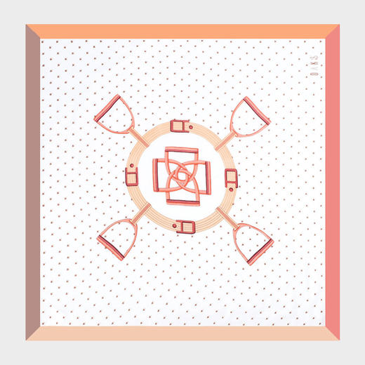 DA*S韩系时尚前为摩登风格小清新百搭时尚印花羊毛围巾 WXWD19002F 商品图0