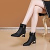 秋冬粗跟尖头短靴马丁靴中跟女靴 GLS197 商品缩略图3