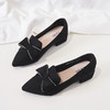 ZHR【水钻|蝴蝶结】浅口粗跟通勤鞋女职业鞋子女乐福鞋女单鞋女鞋 商品缩略图8