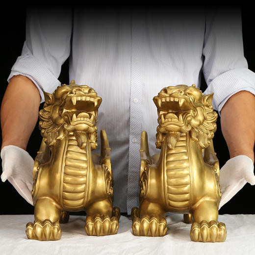 全铜貔貅摆件，办公家居开业礼品 商品图2