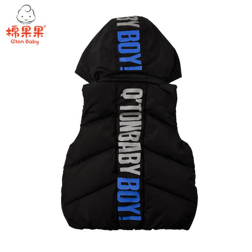 棉果果冬季男童连帽羽绒马夹M412171921682 商品图2