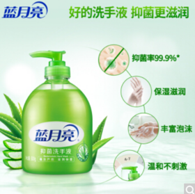蓝月亮 芦荟抑菌洗手液 500g瓶+500g瓶装补充液 清洁抑菌99.9% 泡沫丰富 易冲洗 洗手液补充装