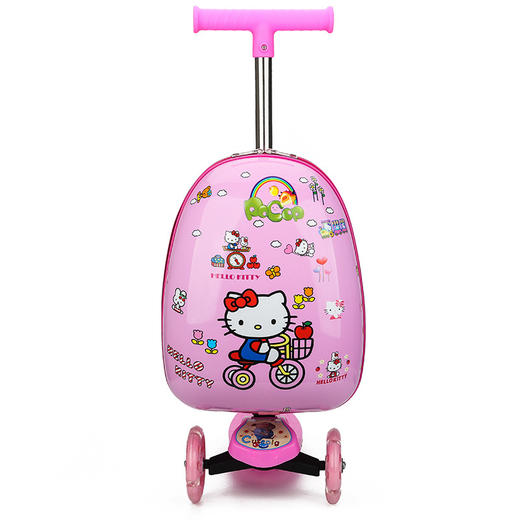 大轮带滑板车行李箱儿童卡通旅行箱男宝宝女童可爱小孩坐骑拉杆箱78 商品图6