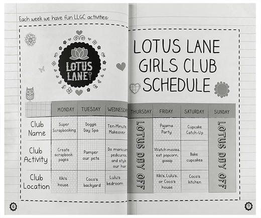 Scholastic Branches 学乐大树系列 Lotus Lane 4册合售 桥梁章节书 英文原版 6-8岁 日记系列4册 Kiki Coco LuLu Mika 女生日记 商品图3