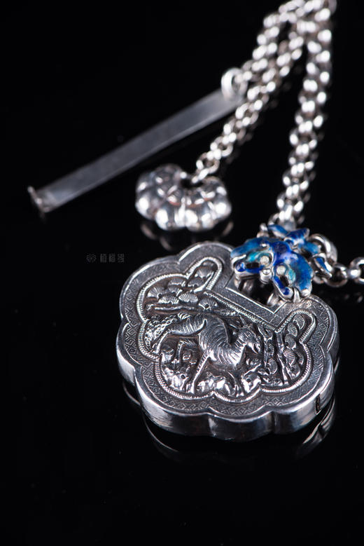 【平安欢喜】老银平安锁项链-YS2107129 商品图2