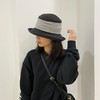 复古休闲手工草帽女夏季褶皱蝴蝶结遮阳帽 商品缩略图3