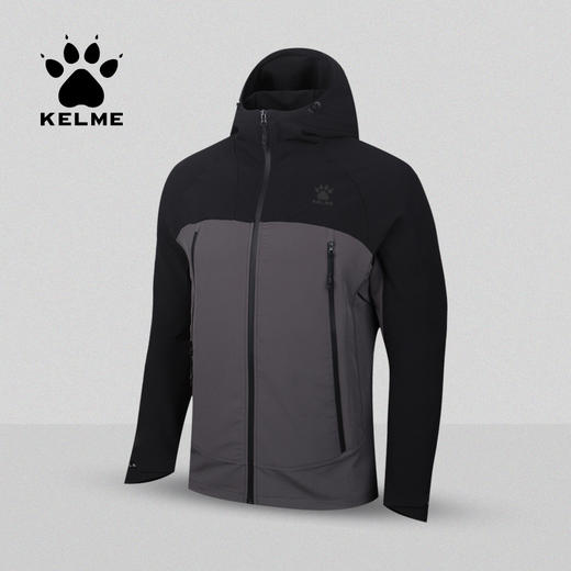 KELME卡尔美秋季休闲连帽时尚男款梭织外套3671019 商品图0
