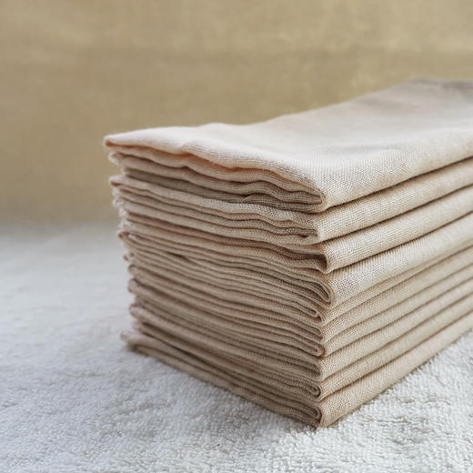 小亘天然彩棉手帕 双层纱布屉布手绢餐巾 (2条)（常规地区满120包邮） 商品图4