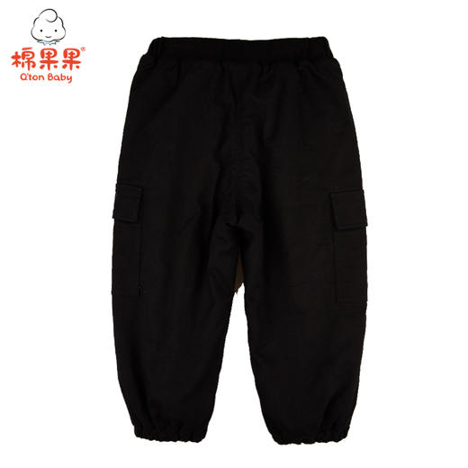 棉果果冬季男童弹力斜纹布摇粒绒挂里工装长裤M412200421673 商品图1