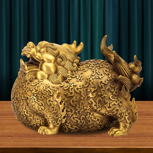全铜貔貅摆件，办公家居开业礼品 商品图3