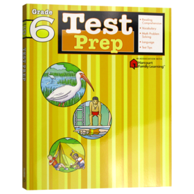 Flash Kids 预测卷六年级 英文原版 Test Prep Grade 6 英语测试练习 Harcourt Family Learning 小学英语教材教辅练习册 哈考特
