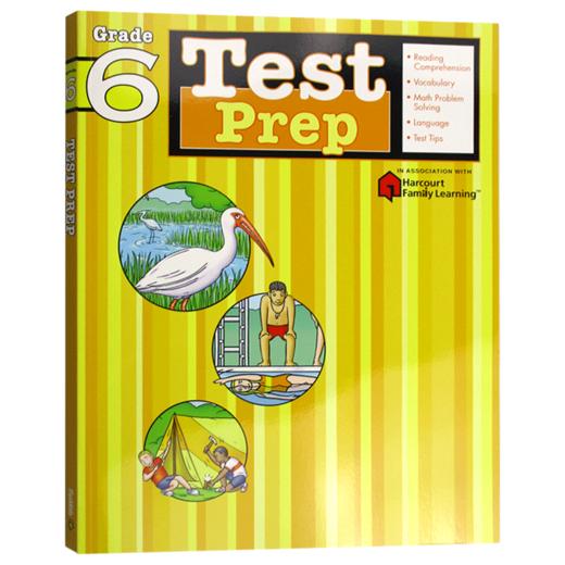 Flash Kids 预测卷六年级 英文原版 Test Prep Grade 6 英语测试练习 Harcourt Family Learning 小学英语教材教辅练习册 哈考特 商品图0