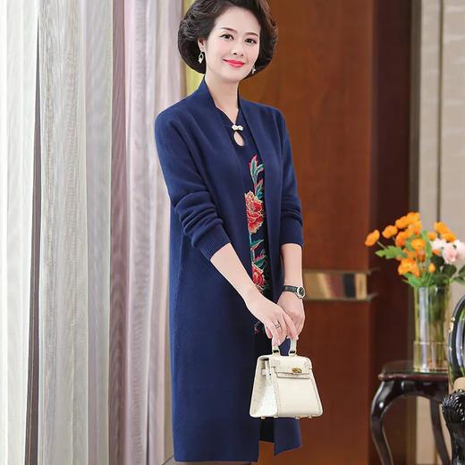 XX 旗袍开衫两件套 洋气大码妈妈装外披+改良裙 商品图1