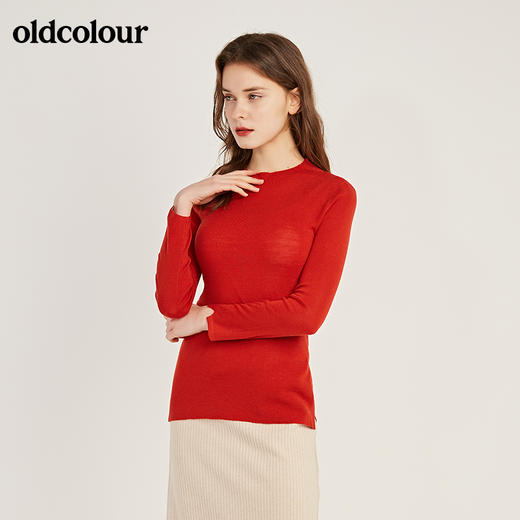 oldcolour时尚气质修身毛织套头衫GM41052903 商品图3