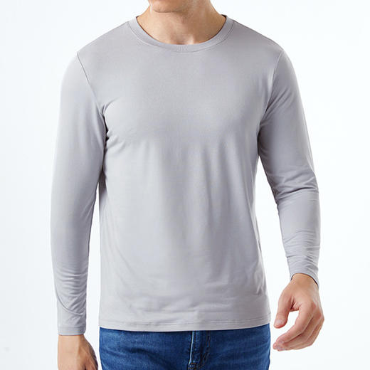 【不退不换 】 圆领长袖云朵T，如云般轻柔，久洗不发黄 商品图2