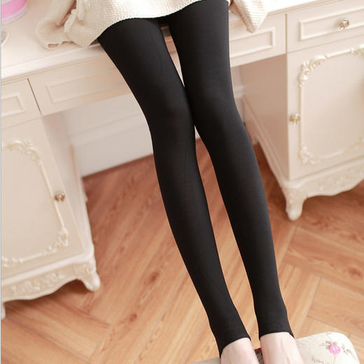 MH竹纤维女士加绒美体踩脚裤34092 商品图0