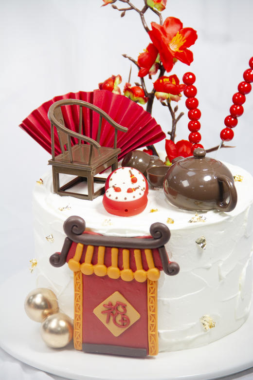 【福到家门】- 安佳动物奶油，新鲜水果夹心，原味蛋糕胚 商品图2