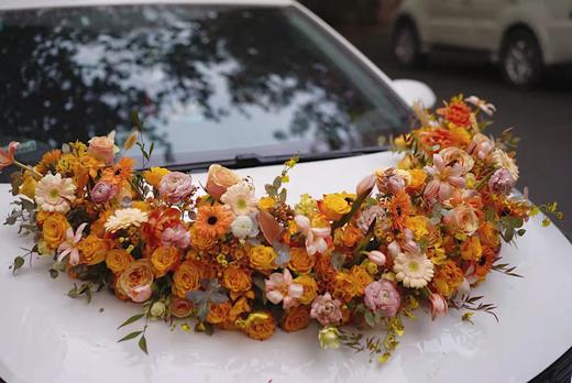 凤凰于飞-秋色系玫瑰混搭大气V型婚车 商品图1