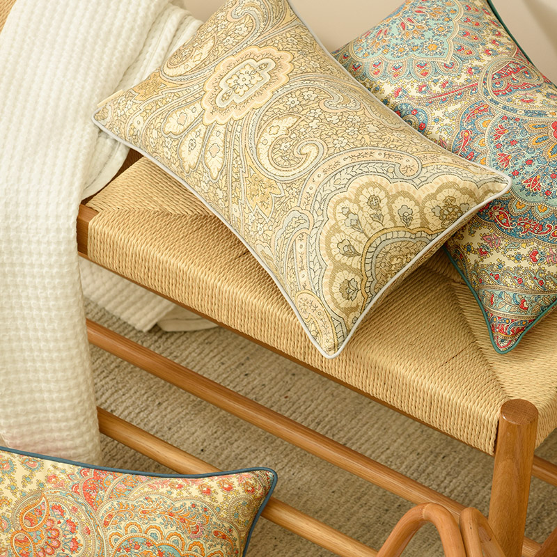 晨暮海佩斯利欧式简约沙发靠垫客厅靠包