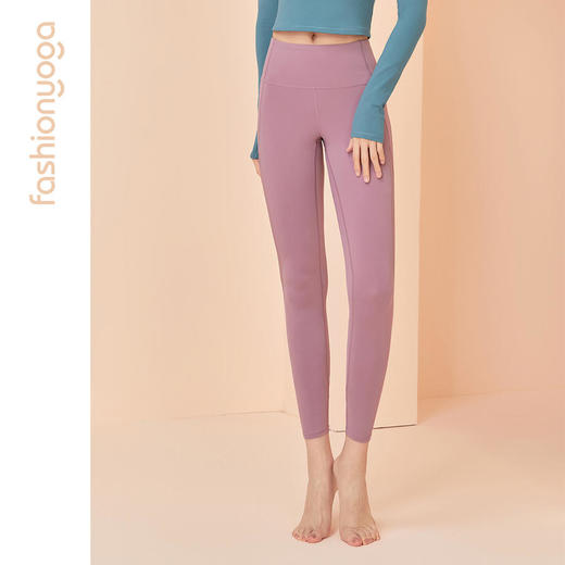 凡圣瑜伽网纱拼接蜜桃健身裤外穿收腹提臀高腰运动紧身裤FC11960 商品图8