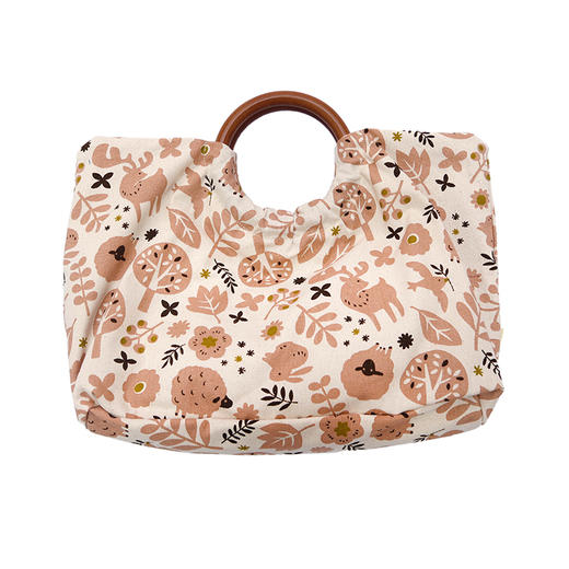 HUJI祤集Noble手提包插画动物小树林 商品图0