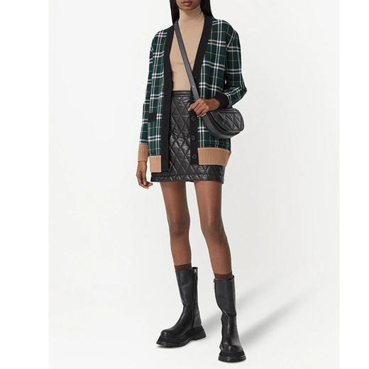 BURBERRY 博柏利 Olympia – 小号绗缝羔羊皮埃伦匹亚包 黑色 8036845 A1189 商品图1