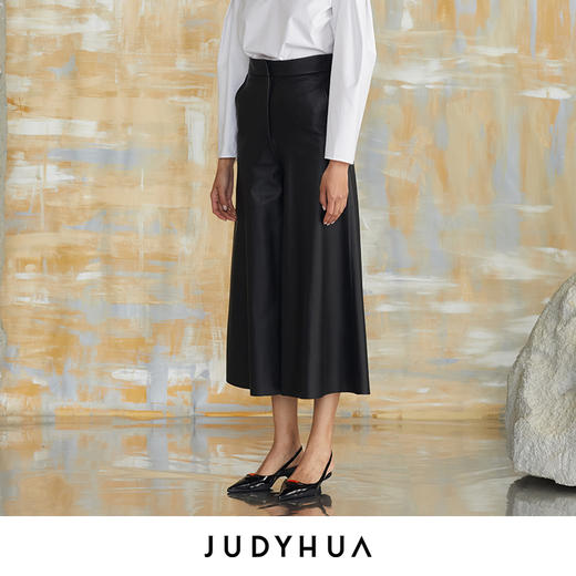 JUDYHUA 小羊皮八分裙裤 商品图1
