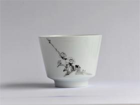 嘉德文库 |“君子风清”梅兰竹菊松品杯  写意 全手工