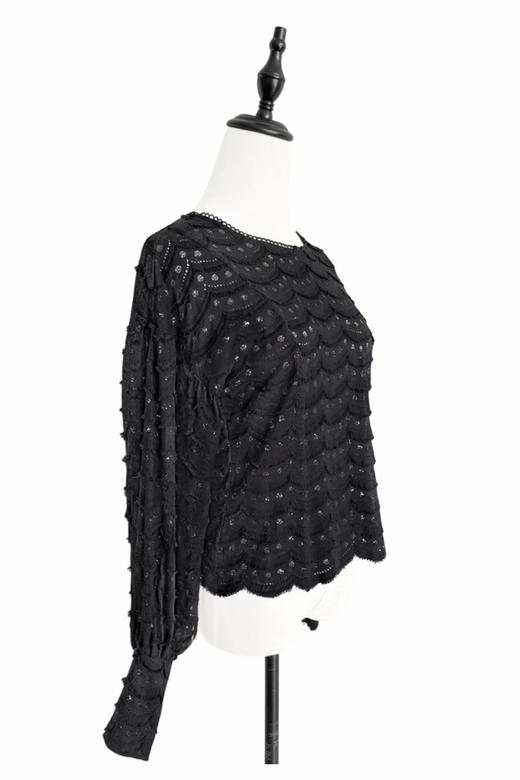 TYNVIE 后拉链灯笼袖长袖上衣（两面可穿） 商品图1