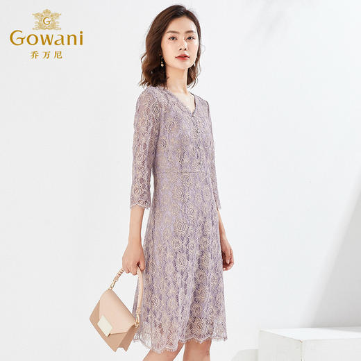 乔万尼春季蕾丝刺绣连衣裙EI3E119 商品图2