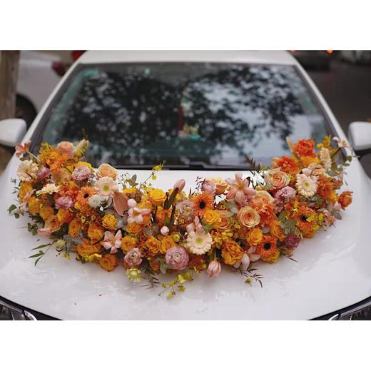 凤凰于飞-秋色系玫瑰混搭大气V型婚车 商品图0