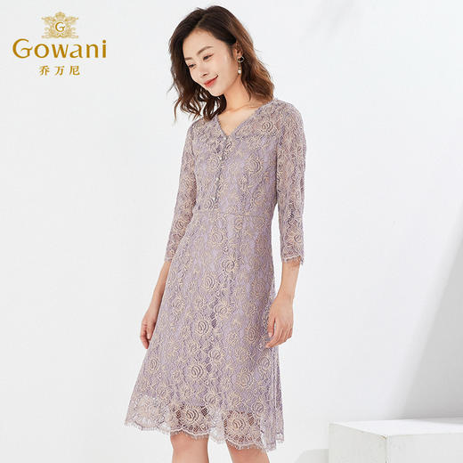 乔万尼春季蕾丝刺绣连衣裙EI3E119 商品图1