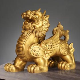 全铜貔貅摆件，办公家居开业礼品