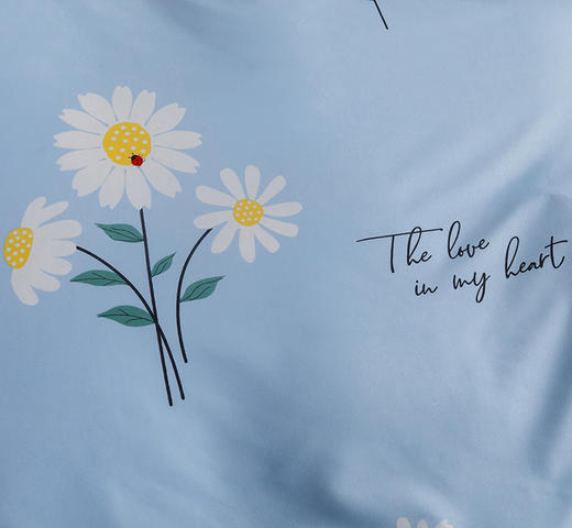 啄木鸟花语蓝-澳绒磨毛活性印染四件套 商品图5