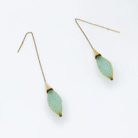 北京仓｜Vlum-Epineuses-碧水绿 耳线［法国设计师］