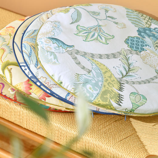 经典大花系列圆形椅垫加厚四季通用 商品图0