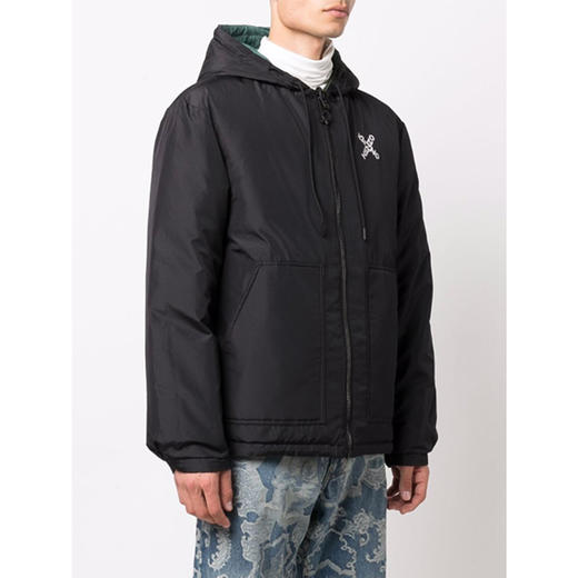 KENZO 高田贤三 箭头标识双面穿拉链连帽 男士羽绒服 黑色 FB65 OU585 1NH 99 商品图3