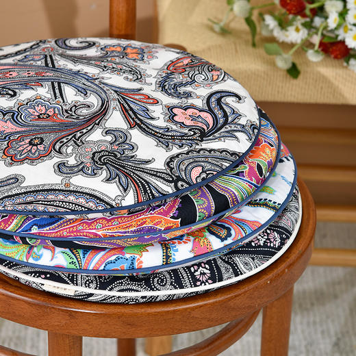 佩斯利椅垫加厚四季中式坐垫 商品图0