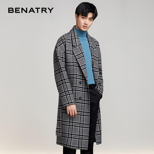 贝纳川秋冬季中长款双面呢大衣120428005402 商品图3